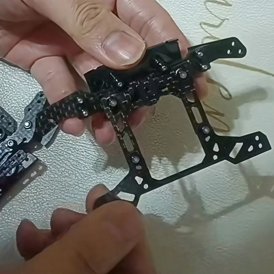 1SET Carbon Fiber Front/Rear Bracket MS MSL S2 Reinforcing Plate CNC Stay Tamiya Mini 4WD DIY Parts For DIY, 4WD Suspension Kit