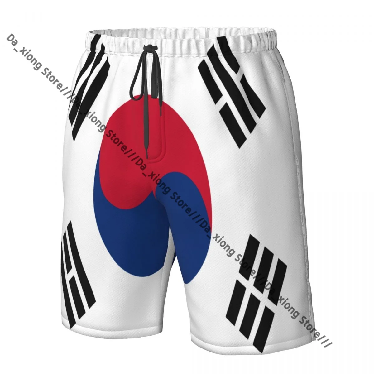 男性ビーチショート速乾性水泳トランク韓国国旗水着水着入浴ショーツ