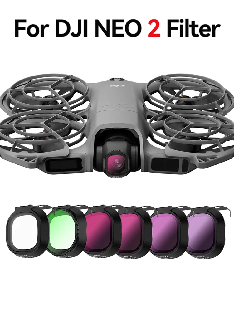 ND-Objektivfilter-Set für DJI NEO 2, Schutzobjektiv UV CPL ND8/16/32/64/ND8/16/32/64PL ND64PL, Polarisations-Drohnenzubehör ﻿
