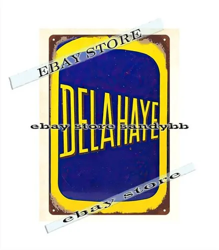 Delahaye Радиатор металлический жестяной знак интерьерный коллекционный-Алюминий