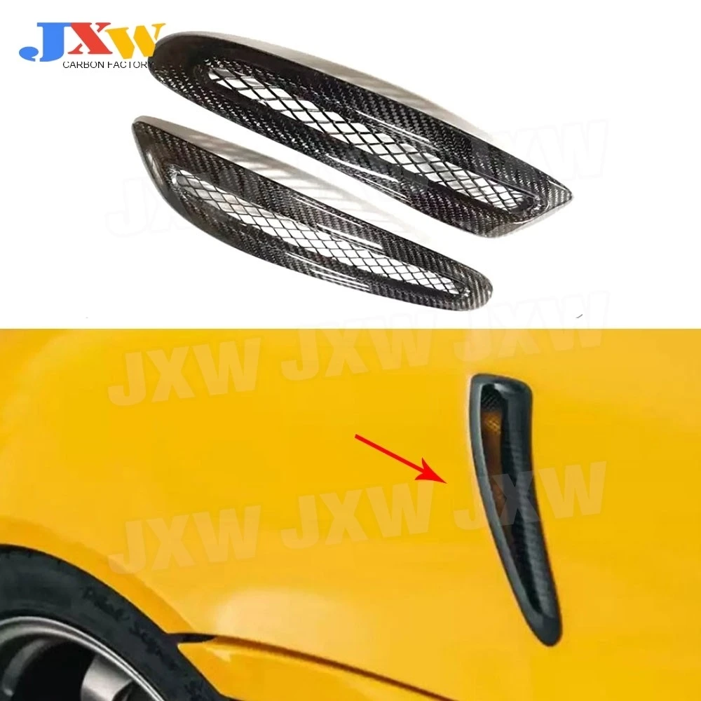 

Real Carbon Fiber Fender Engine Hood Scoop Bonnet Lid Side Air Vent Outlet Trim Cover FRP Accessoreis for Toyota Supra A90 2019+