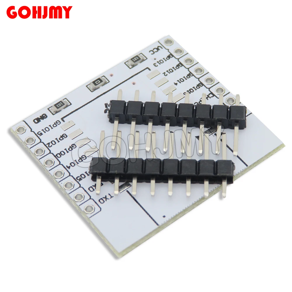 10PCS ESP8266 Serial WIFI Module Adapter Plate Applies To ESP-07 ESP-08 ESP-12  ESP-12F ESP-12E Board white for arduino igmopnrq