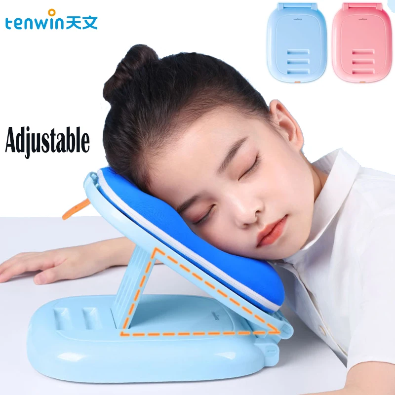 tenwin Portable U-shaped Pillow Nap Bedding Student Lunch Break Desk Adult Nap Pillow Lunch Break Folding Pillow Sleeping Nap Pi