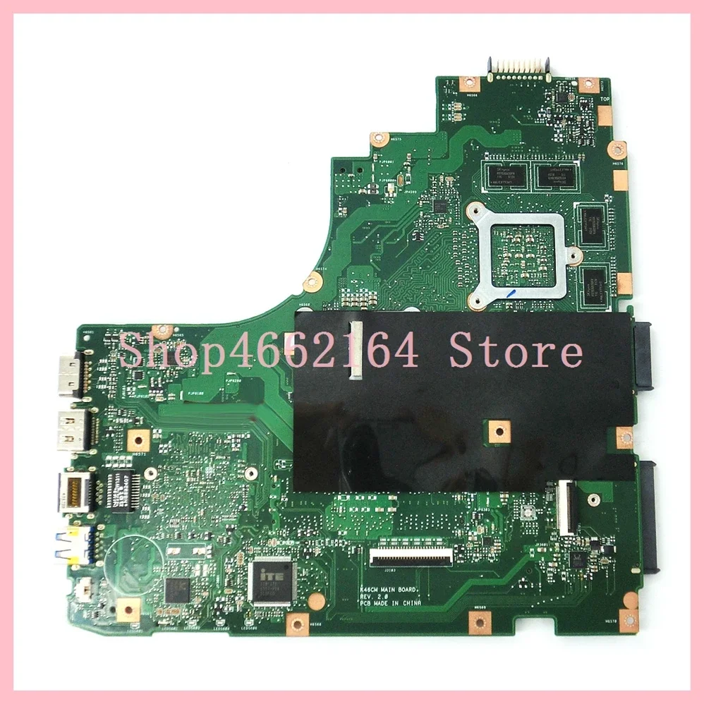 K46CM With i5 i7-3th Gen CPU GT635M/GT740M GPU Mainboard For ASUS A46C K46C K46CB K46CM Laptop Motherboard 100% Tested OK