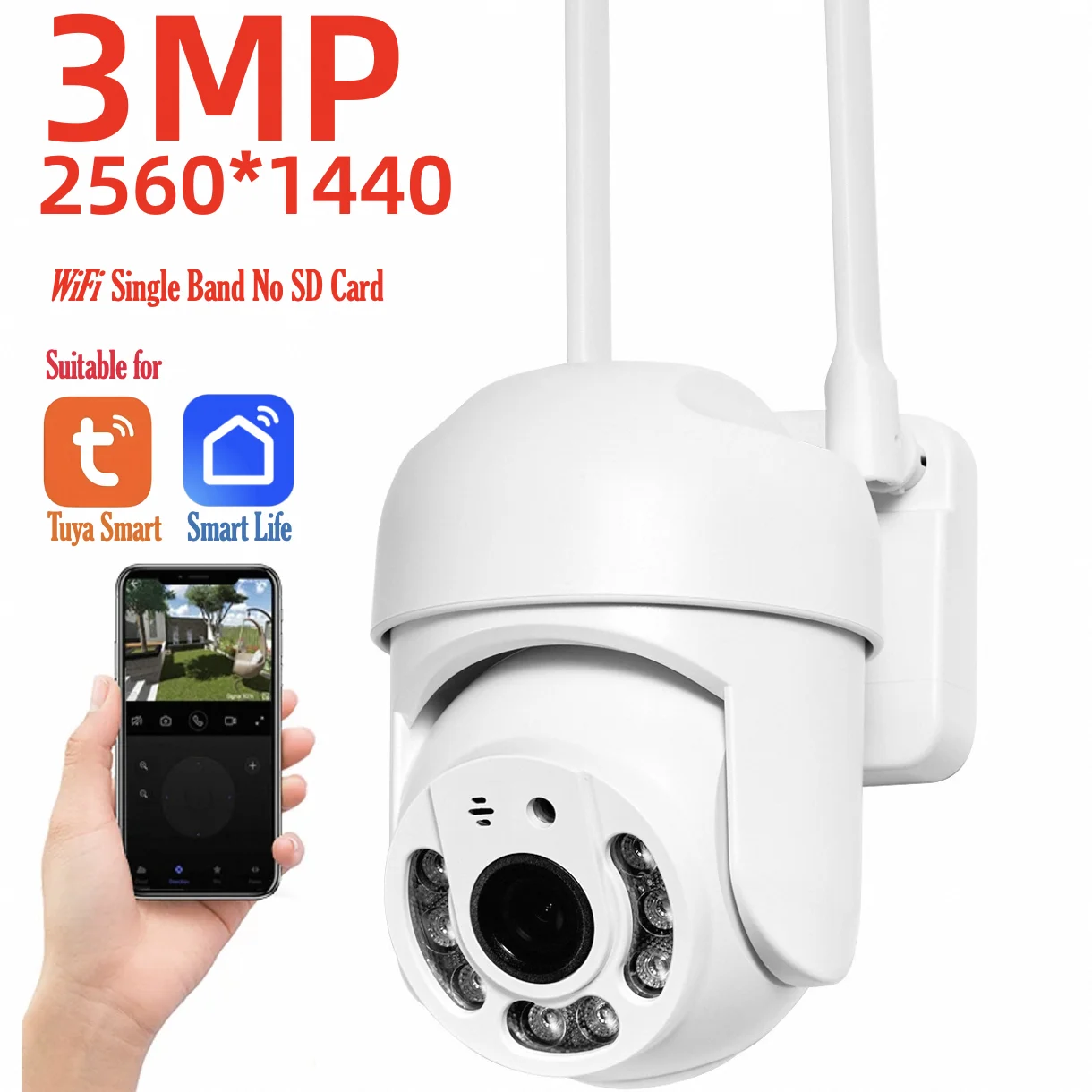 Tuya 4mp Ptz Wifi Netwerkcamera Beveiliging Buiten Ip66 Waterdicht 5G Dual-Band Camera Home Videobewaking