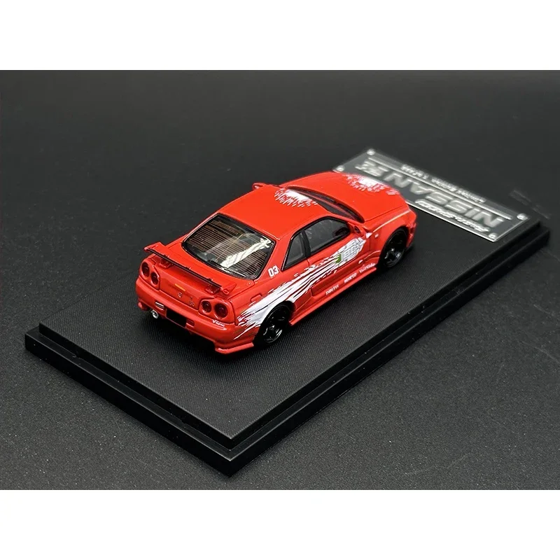 

FS В наличии 1:64 Skyline GTR R34 Z Tune FNF Racing Коллекция литых моделей автомобилей Быстрая скорость