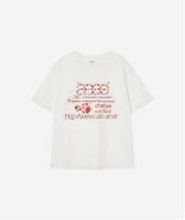 Fresh niche design printed short-sleeved loose letters love T-shirt in summer Korean versatile round neck casual women's top