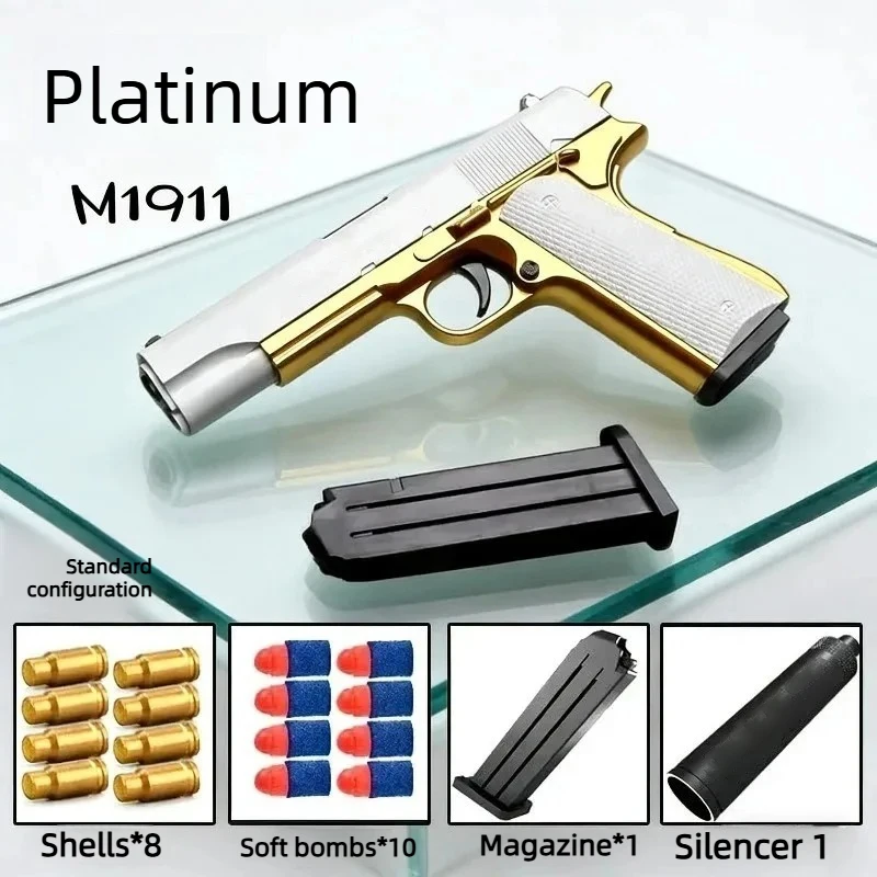 2026 Newest Shell Ejecting Airsoft Pistol Soft Bullet Toy Gun for Children Boys Outdoor Shooting Game Ideal Gift