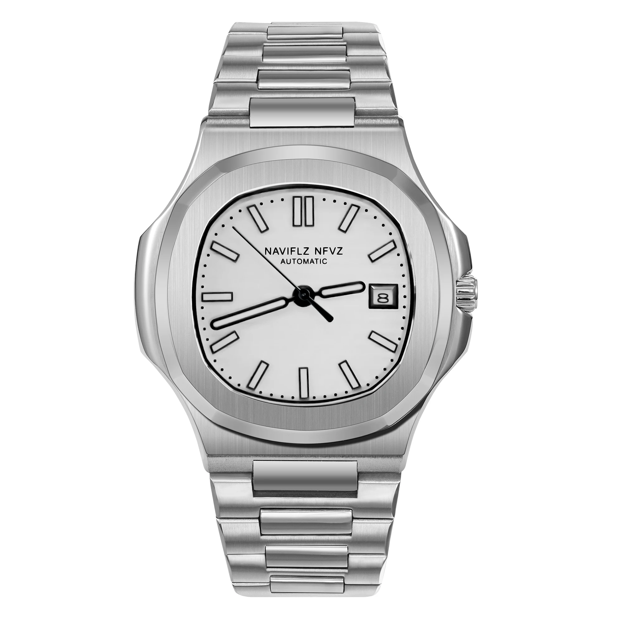 

Мужские классические часы NAVIFLZ NFVZ 2025: роскошные автоматические часы для мужчин, нержавеющая сталь, сапфировое стекло, японский механизм 8215, механические наручные часы