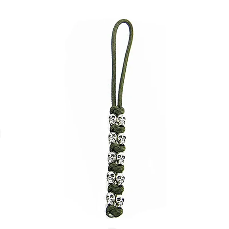 

550 Paracord Keychain skull Lanyards - Zinc Alloy Skull Beads- keychain ,skull paracord keychain