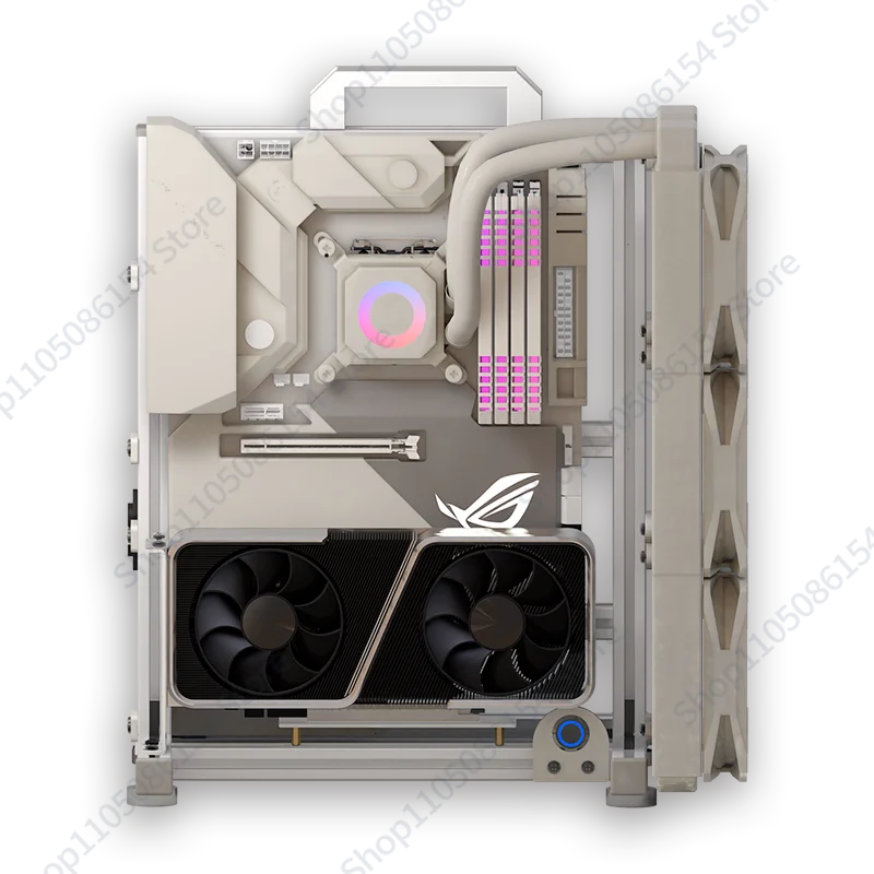 Open Chassis Matx Computer Chassis Rack Aluminum Alloy ATX Creative Personality ITX Desktop Water Cooled Chassis