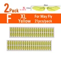 Paquete de 2, Amarillo, XL
