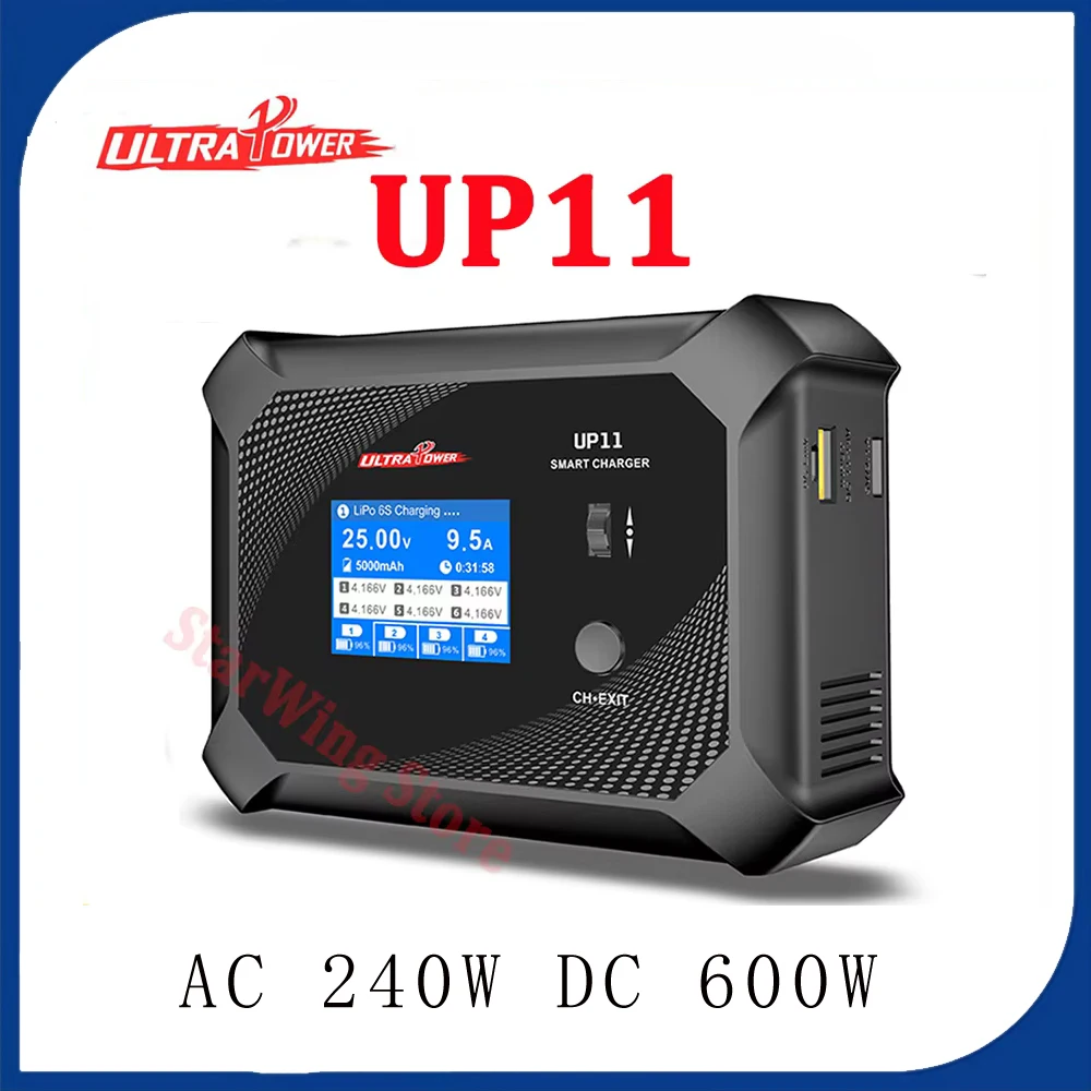 HawkSpeed ULTRA POWER UP11 Battery Charger AC 240W DC 600W  Four Channels Smart Blance Charger