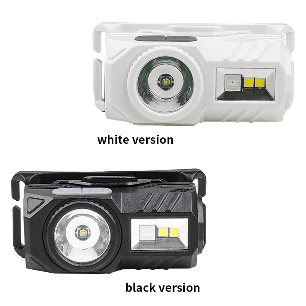 كشاف أمامي LED قابل لإعادة الشحن، مصباح أمامي عالي السطوع، غطاء محمول بمشبك مع 9 أوضاع إضاءة للخارج #2