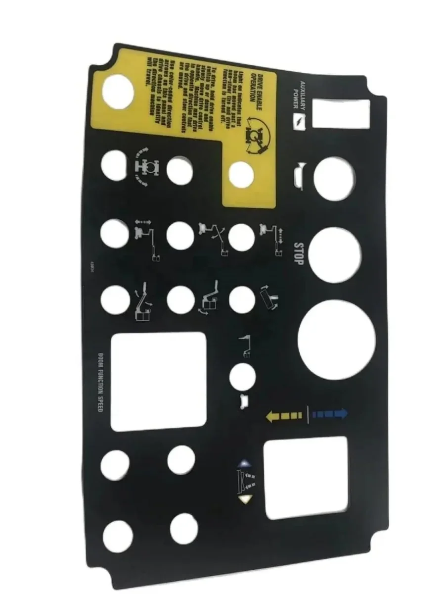 

43036 43036GT GE-43036 Наклейка на панель управления платформой, используемая для подъема стрелы Genie Z-30/20N Z-34/22 DC Z-34/22N