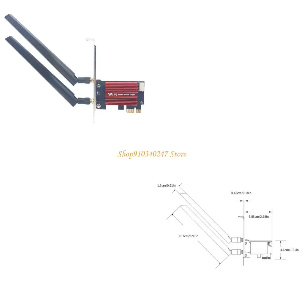 

Q22A Wifi 7 QCNCM865 Adapter Card Triple Band 2.4G 6Ghz Bluetooth-compatible 5.4