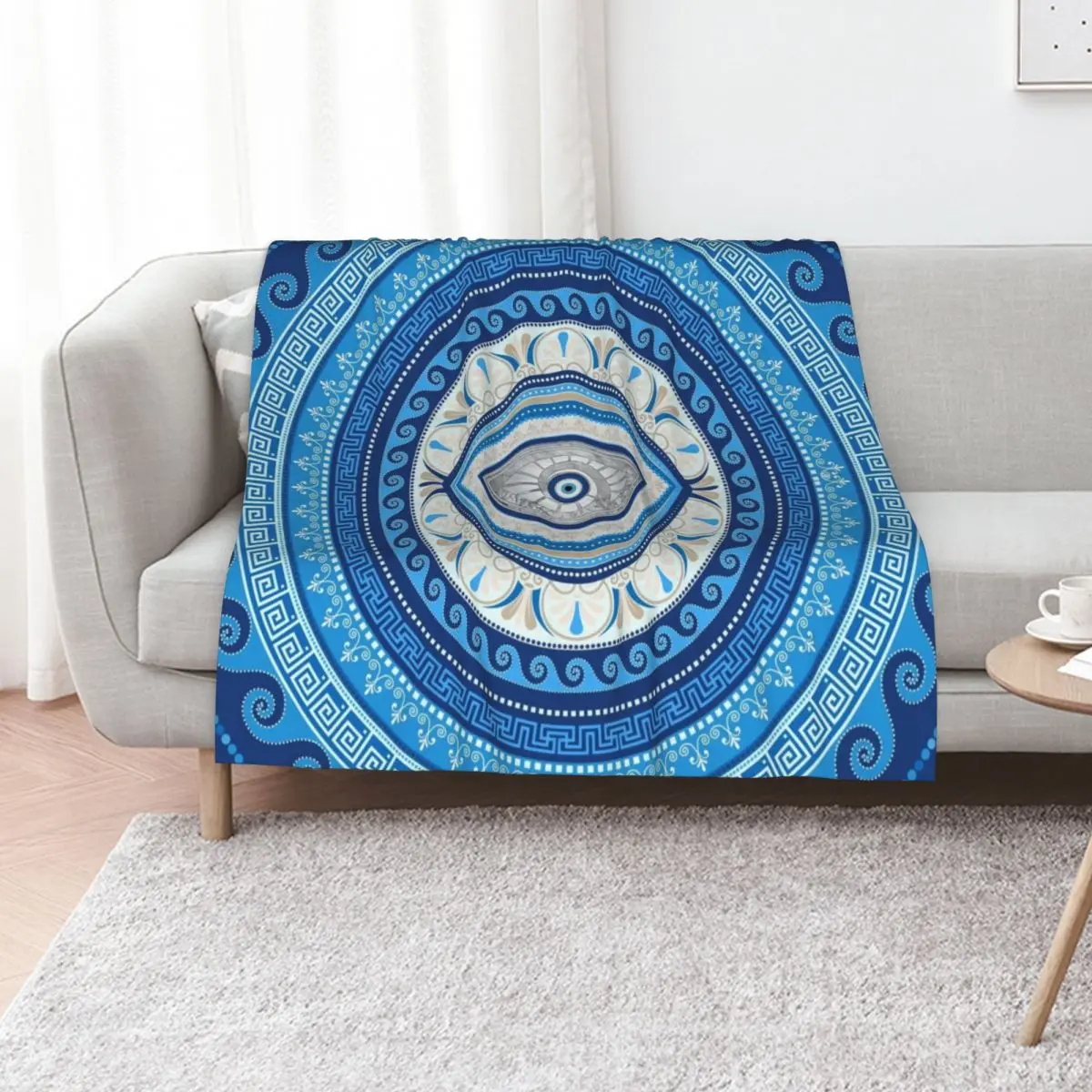 

Greek Mati Mataki - Greek Evil Eye ornament Throw Blanket blankets and throws Heavy Baby for winter Blankets