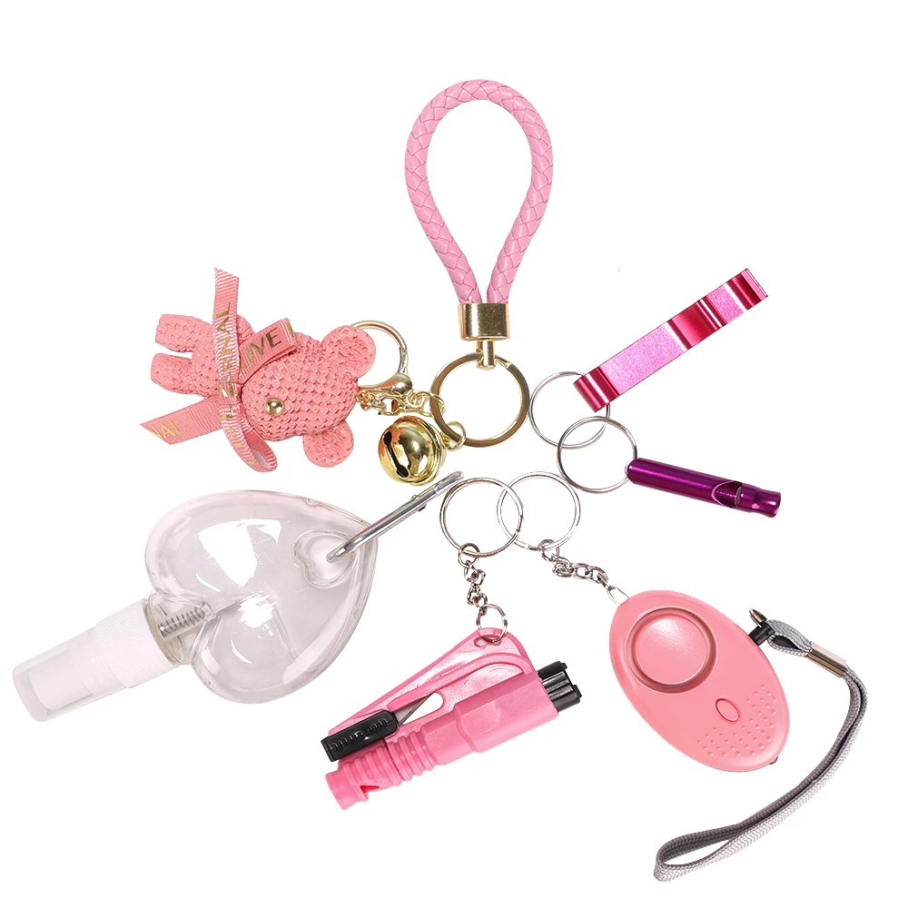 Safety Keychain Full Set For Women Personal Alarm Key Chain Keychain Accessories Holiday Gift For