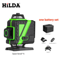 HILDA 3D/4D 12/16 Lines Laser Level Level Self-Leveling 360 Horizontal And Vertical Cross Super Powerful Green Laser Level