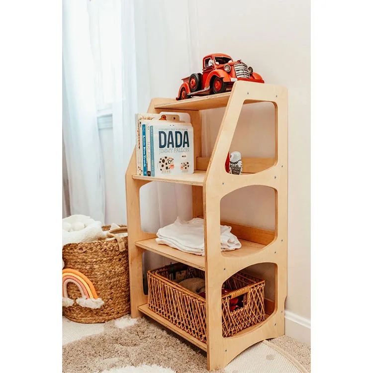 Montessori Kid Classroom Storage Organizer Library Shelf Room Decoration Book Storage Holders Racks Organizer Book Shelf