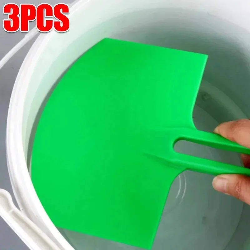 3/1pcs Curved Bucket Scoops Putty Knife Scraper Spackle Paint Drywall Finishing Plaster Scraping Decals Patch Construction Tools