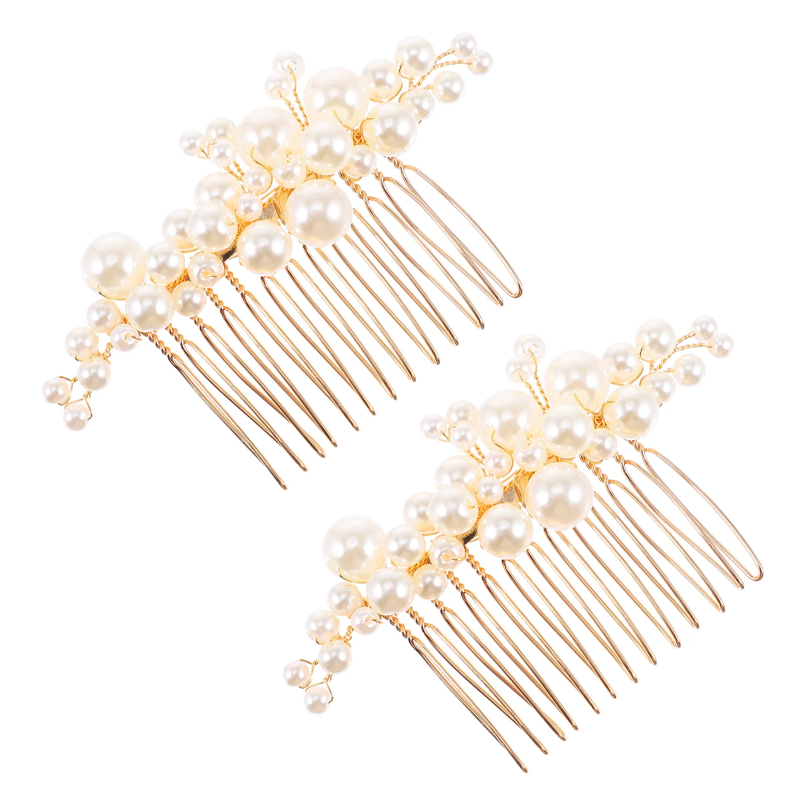 

Wedding Hair Accessories Bridal Rhinestones Bride Side Comb Pins for Golden Abs