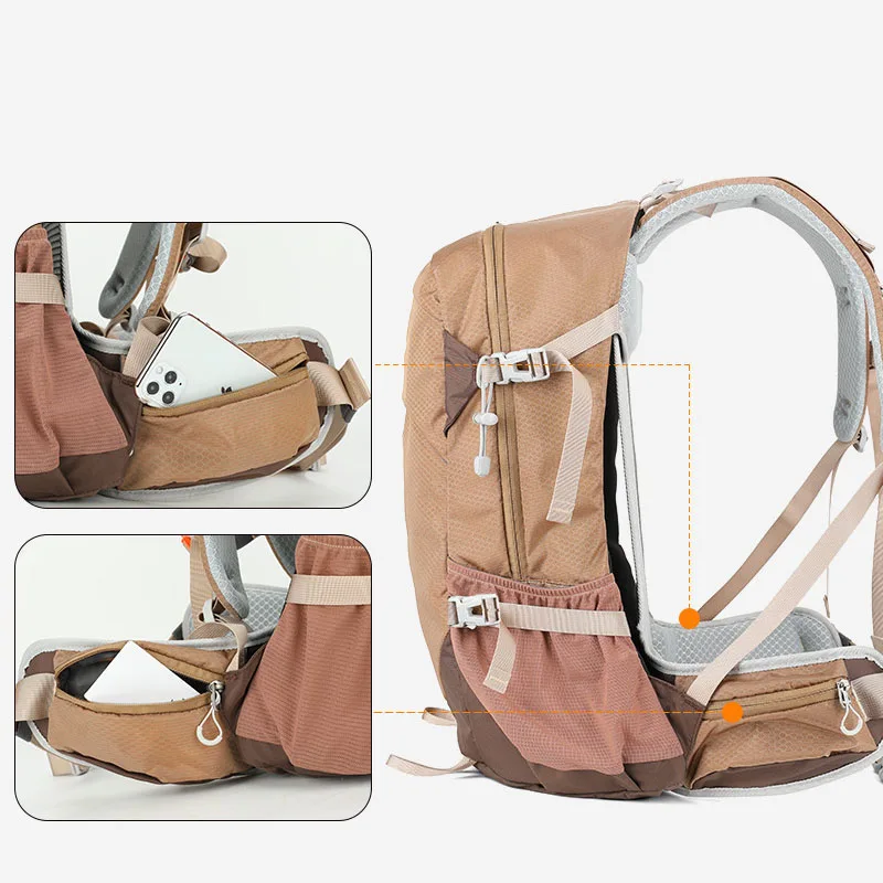 NINGKIN Trendy backpack casual short trip fashionable one-shoulder large capacity multi-functional outdoor hiking bag