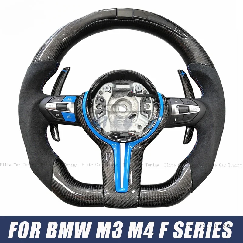 

Sport Steering Wheel LED Carbon Fiber for BMW F10 F20 F22 F30 F32 F36 F40 F82 F90 E70 E82 E89 E90 E91 M2 M3 M5 Car Accessories