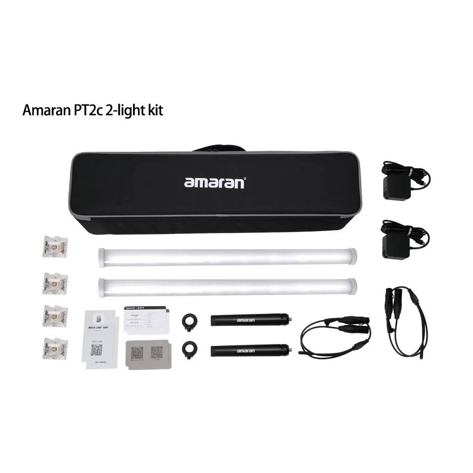 Aputure PT2c Amaran T2c MT Pro RGB Full-color Video Light Battery-powered Pixel Tube Light Stick for Photography Studio