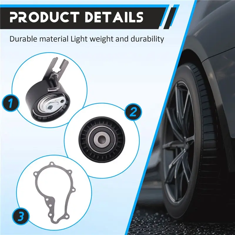 【قطرة السعر! !】 مضخة مياه + طقم استبدال حزام التوقيت (مجموعة واحدة) لسيتروين C4 C3 II DS4 DS3 1.6 Hdi 115 لـ 308 208 3008