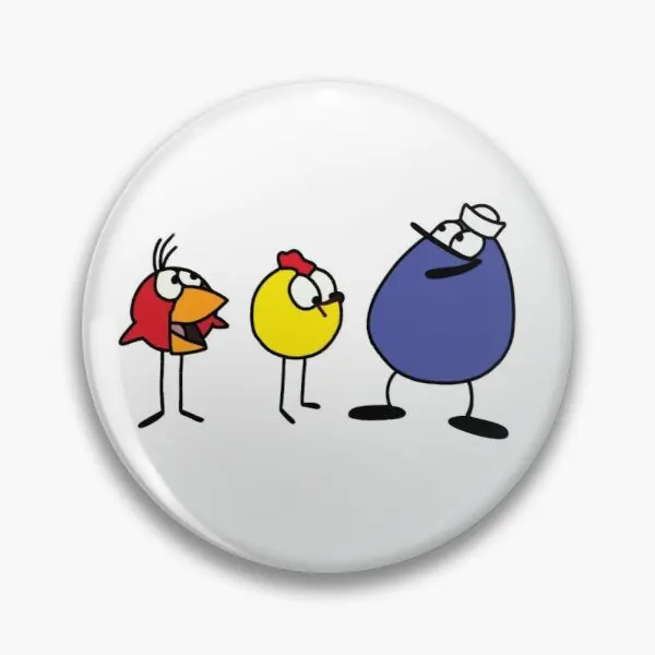 Peep And The Big Wide World Nostalgia  Customizable Soft Button Pin Funny Badge Lover Women Hat Brooch Metal Jewelry Fashion