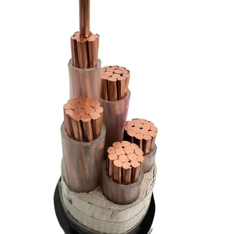 【From China】Wholesale Copper Electric Wire Power Cable 0.6/1kV 4*70+1*35mm Non-armoured Pvc Sheath Insulated Electrical Wire Cab