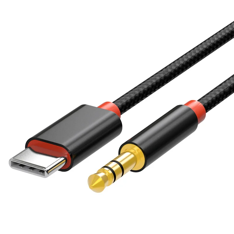 USB Type C to 3.5mm Audio Cable Audio Aux Cable For Samsung S20 S10 Car Headphone Speaker Wire Line 3.5 Jack Aux USBC Audio Cord