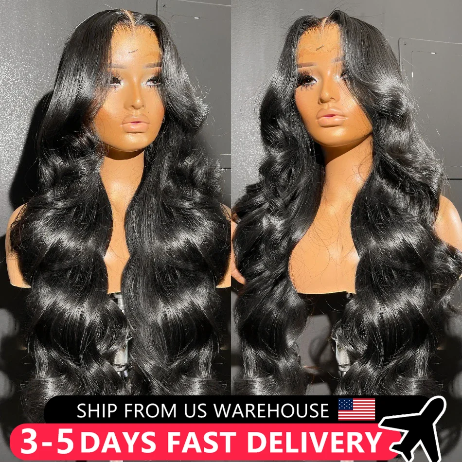 30 32 34Inch Body Wave 13x6 HD Lace Frontal Human Hair Wigs For Women 13x4 Transparent Lace Front Brazilian Remy Hair For Women