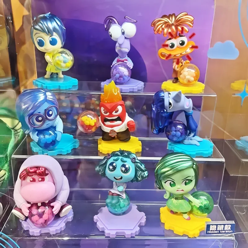 Hot Toys Cosbi Genuine Blind Box Toy Insideout2 Figure Joy Sadness Anger Disgust Collectible Figurine Doll Desktop Ornaments Toy