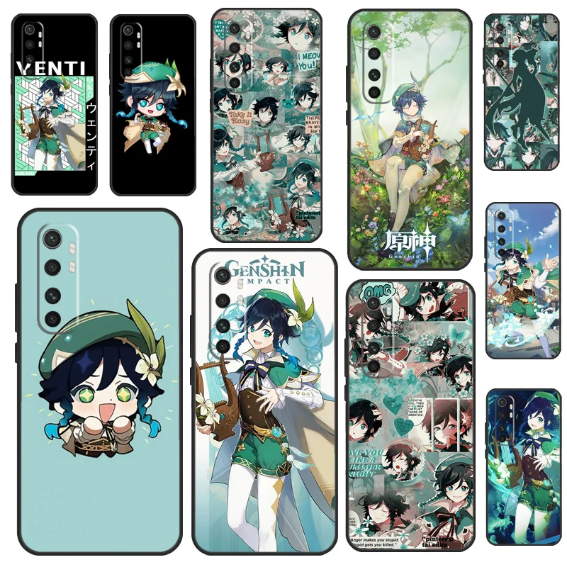 

Милый чехол Game Genshin Impact Venti для Xiaomi 14T 11T 12T 13T Pro 13 14 15 Ultra POCO X7 Pro X3 X5 F5 F6 M6 X6 Pro Case