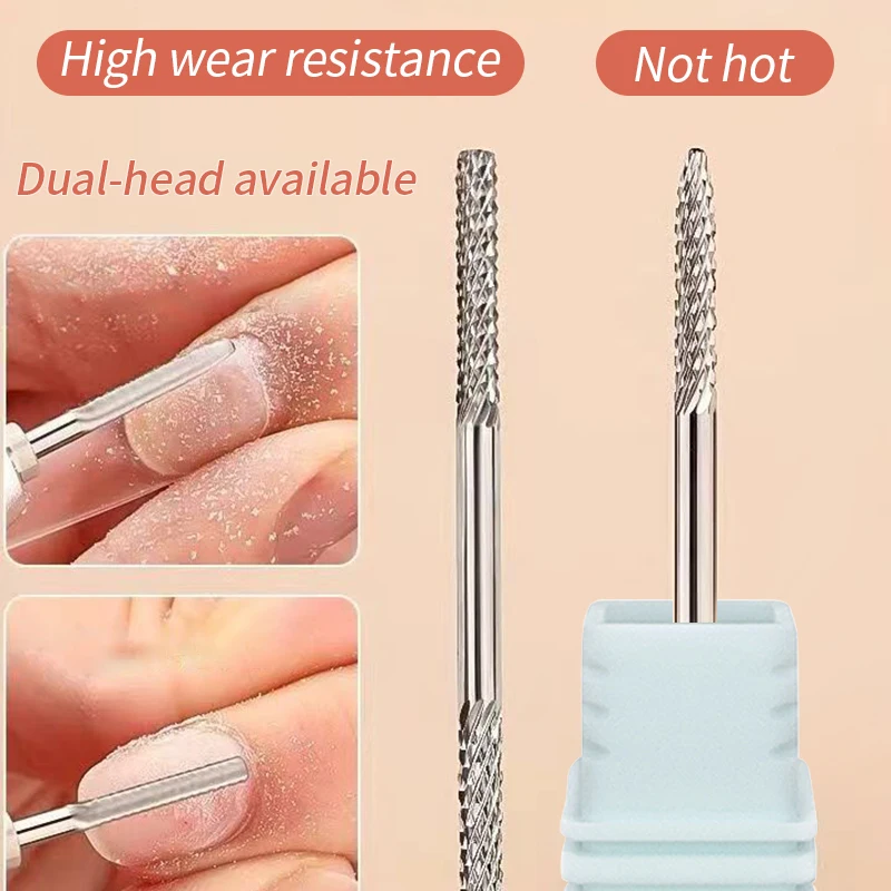 60 Styles Double-head Carbide Nail Drill Bits Rotate Electric Ceramic Milling Cutter Nail Files Manicure Gel Polish Remover Tool