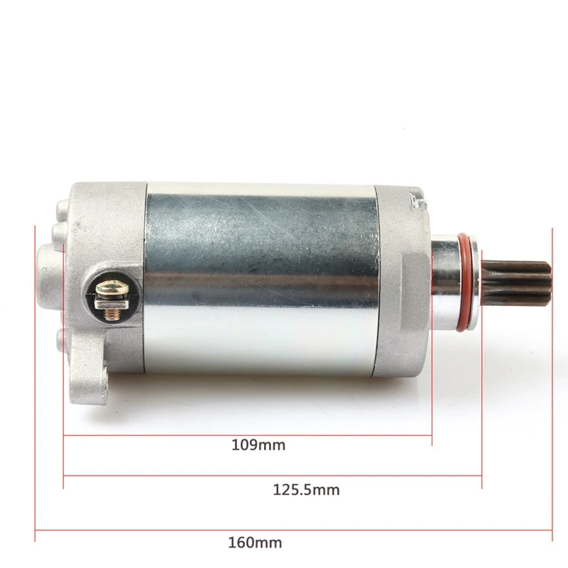 Motorcycle Starting Motor YBR125 Engine Electric Starter Motor For YAMAHA YBR 125 YB125 YB125E YB125Z XTZ125 YP125