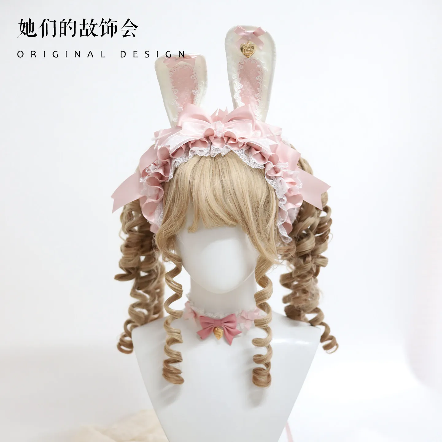Rabbit Ear Headband Kc Lolita Original Bow Rabbit Handmade Small Object Bonnet Bnt
