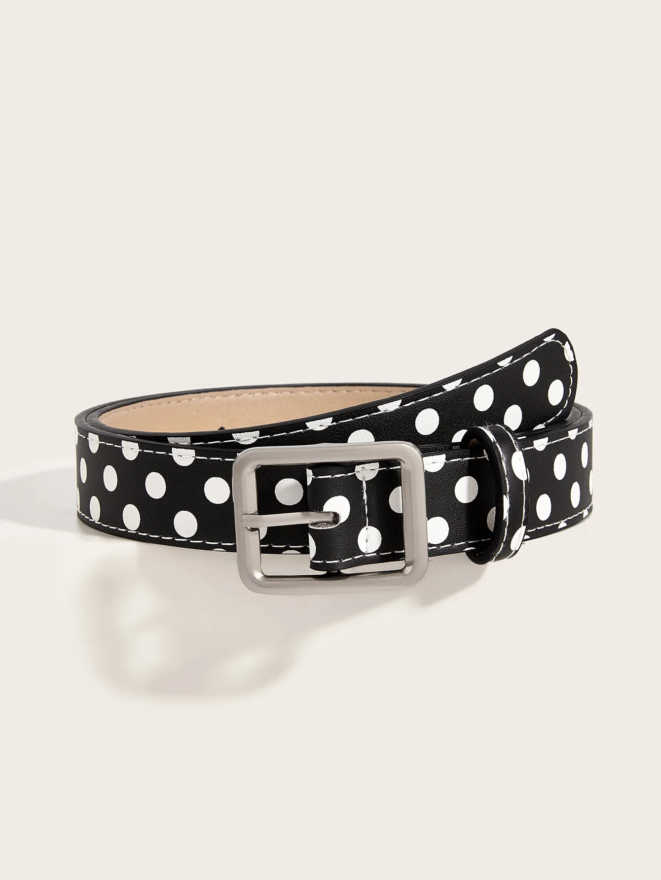 Trendige Vintage Polka Dot Damengürtel Y2K Mädchen Dornschließen-Gürtel Taillengürtel Jeansgürtel PU-Leder Taillenriemen Geschenk – Detail 20