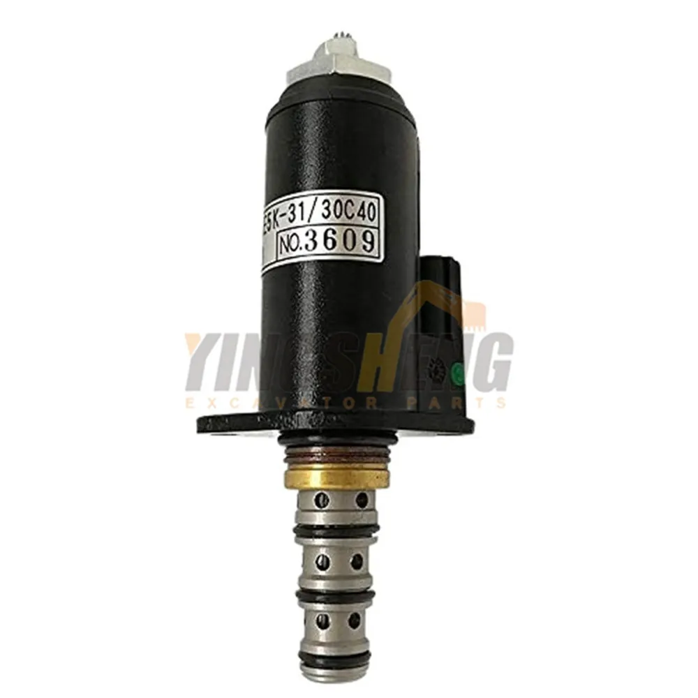 

Kobelco SK200/230/330-6-5-3/120-5,5 Электромагнитный клапан гидравлического насоса KDRDE5K-31/30C40-101 Детали экскаватора