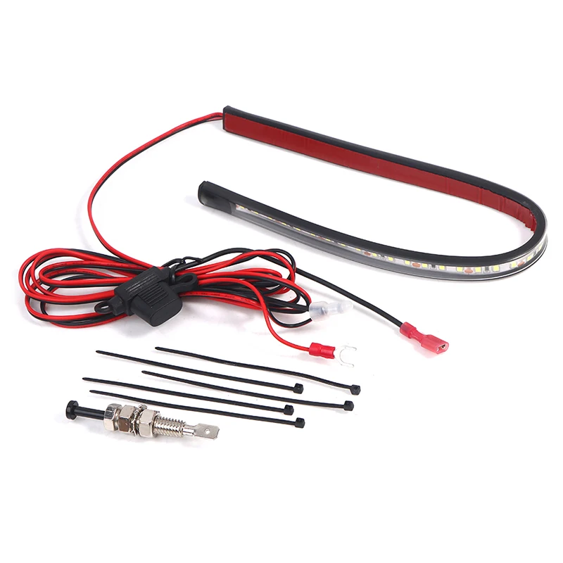 

White Under Hood LED Light Kit Automatic On Off Universal Fit Car LED Lights Switch Strips Auto Accessories Enhanced Visibility