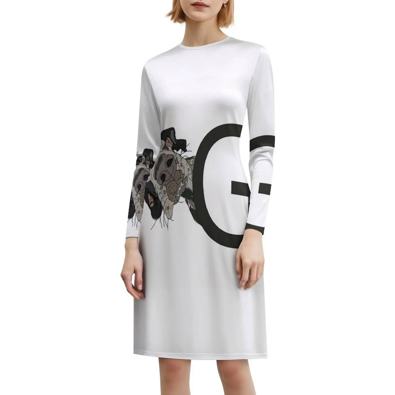 فستان G Is For Bohemian بدون أكمام للنساء مطبوع عليه فساتين حفلات الشاطئ للكلاب Abcs Abc حرف G فستان الجراء #6