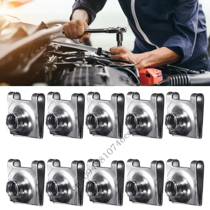 Automotive Accessories Bumper License Plate Mounting U Type Clips Easy Installation Number Plate Fixed Buckle 