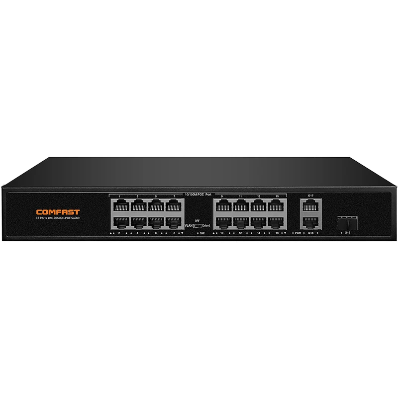 YYHC-Intelligent 10/100 poe switch 19-port industrial intelligent switch