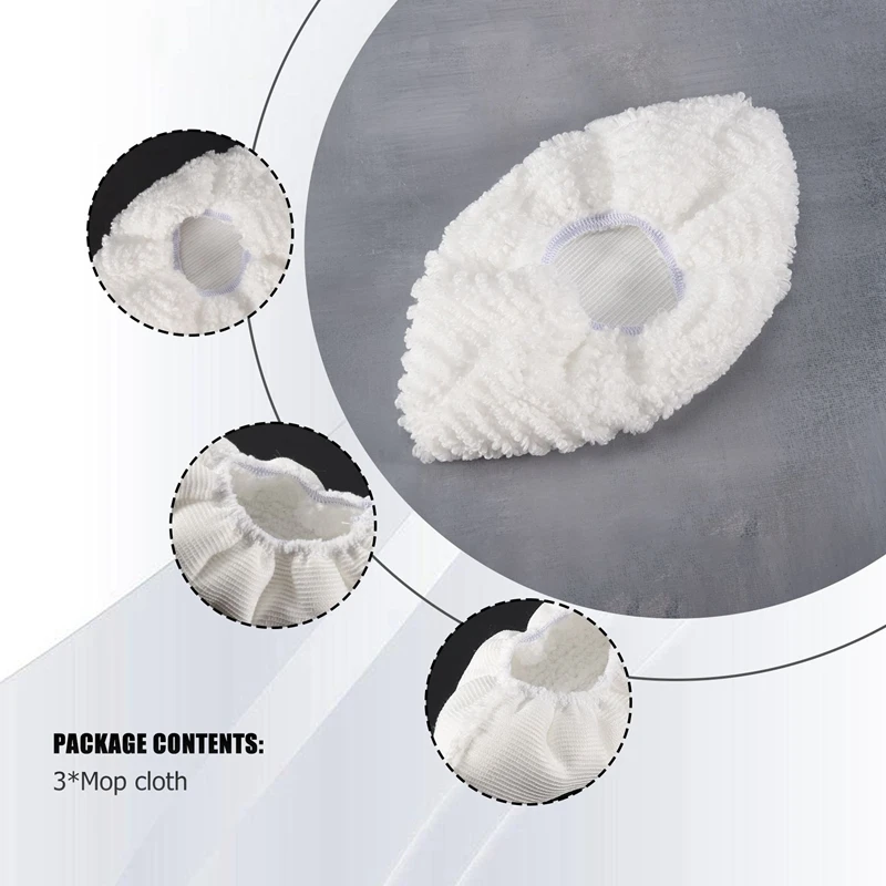 3Pcs Cotton Brush Head Cover for Karcher SC2 SC3 SC4 SC5 Steam Cleaner Part Accessories