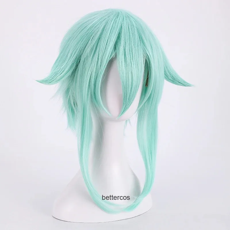 Candy 2025Sword Art Online Sword Sinon Cosplay Asada Shino azul pelo sintético resistente al calor + gorro de peluca