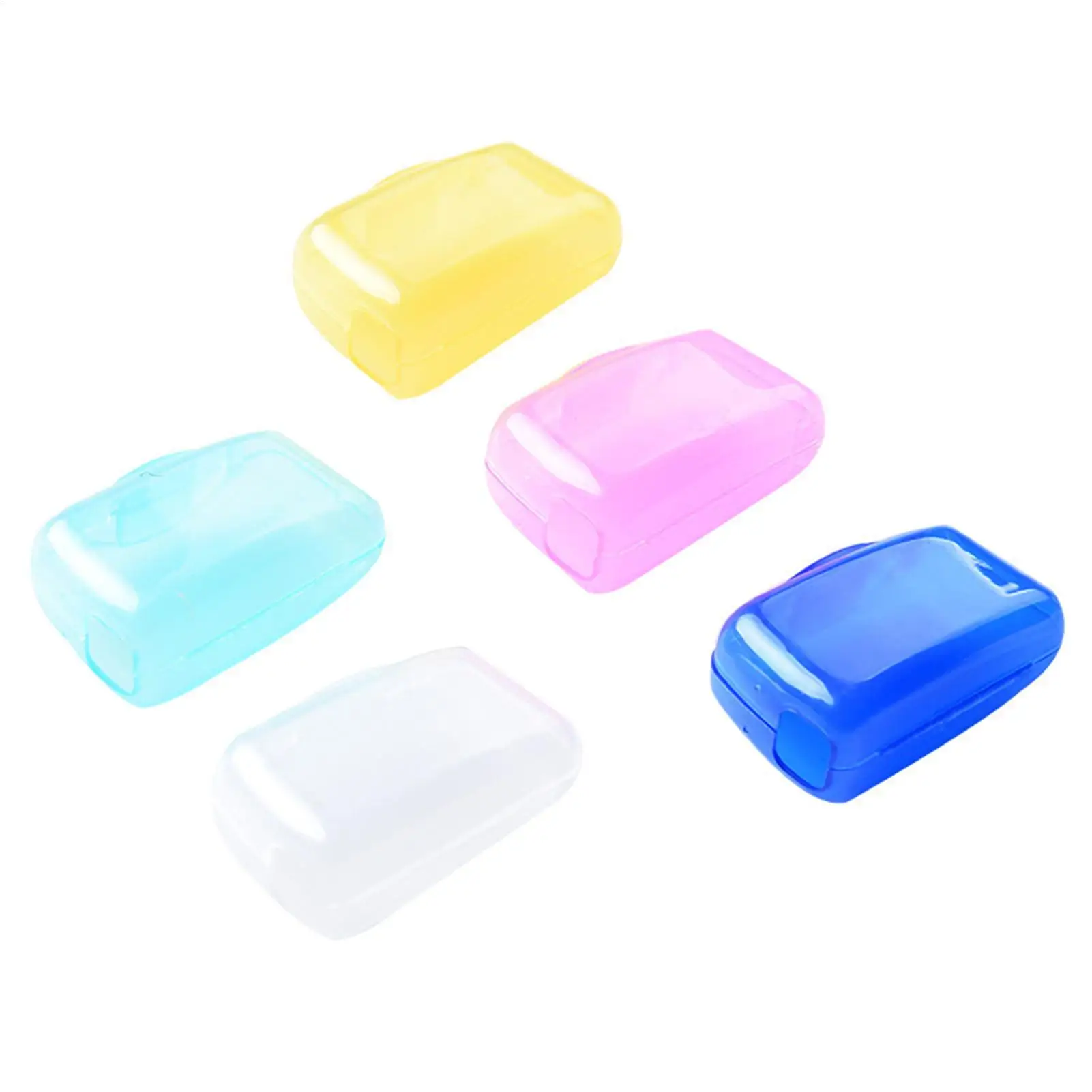 5Pcs/Set Portable Toothbrush Head Case Cover Travel Toothbrush Head Holder for Home Office Hotel Outdoor