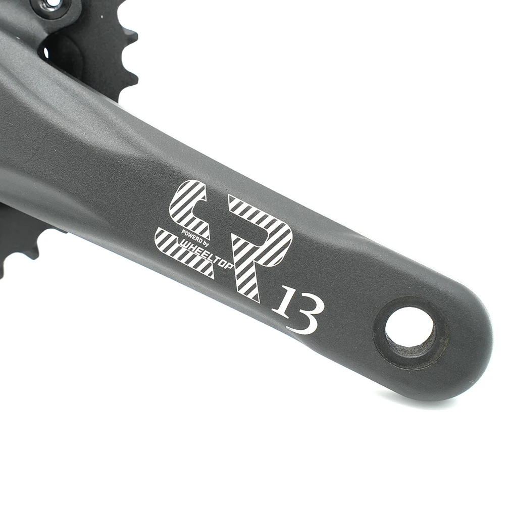 Great Standard Bicycle Crankset Aluminum Alloy 2 Pieces Bicycle Chainwheel 36/22T