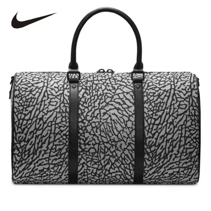 Nike Unisex Large Capacity Duffle Bag Casual Training Sports Travel Luggage Portable Shoulder Crossbody Bag HV2848-010